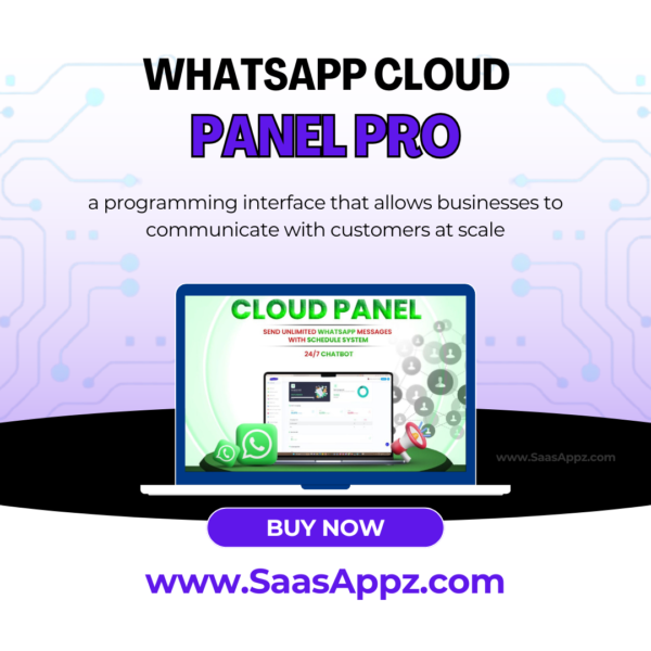 Whatsapp Cloud panel PRO for Windows