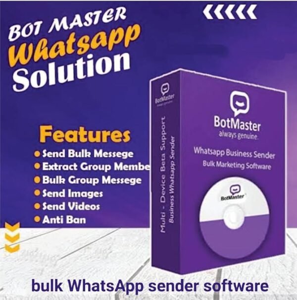BOT MASTER – Whatsapp Bluk Sender for Windows